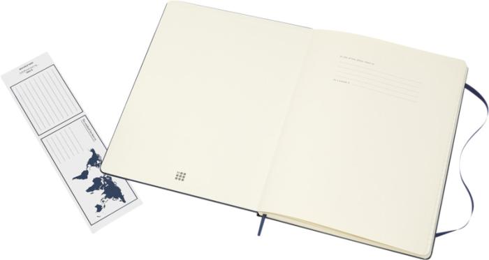 MOLESKINE Classic XL hardcover notesbog - linjeret - Certificeret Papir-Navy