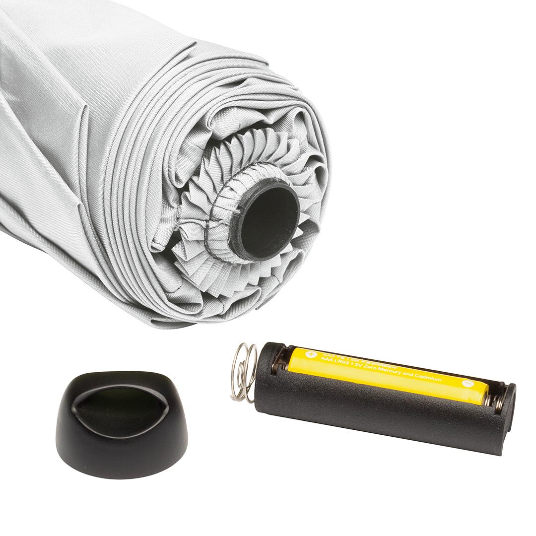 Oversize Taskeparaply FARE® med Led-Lys Skylight®-Hvid