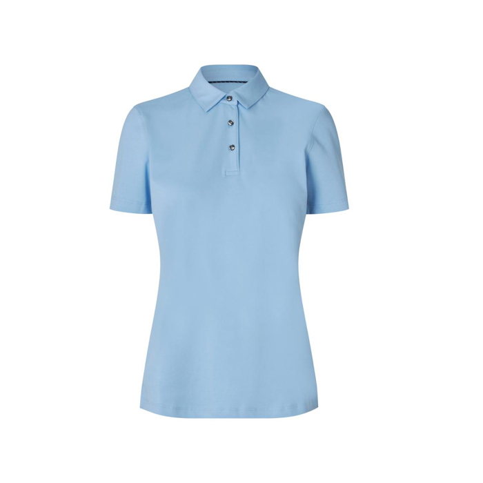SEVEN SEAS Polo Shirt organic, Dame-Lyseblå