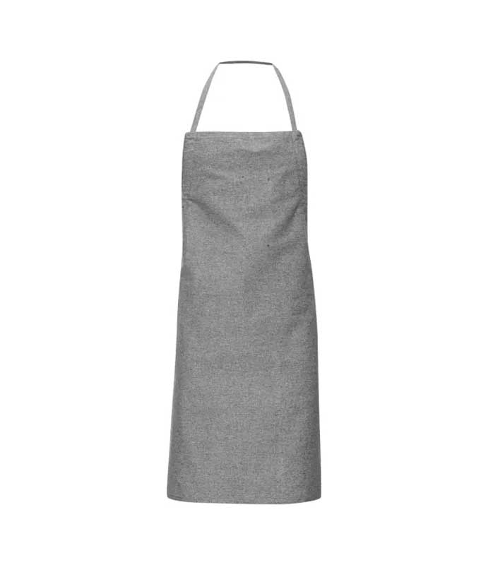 Forklæde - Økologisk Bomuld og Polyester-Mørkegrå