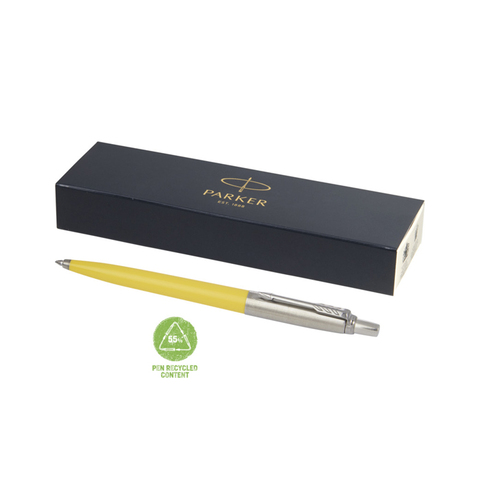 Parker Jotter Recycled kuglepen (sort refill)-Gul