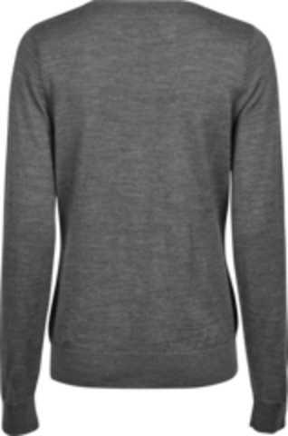 TEE JAYS Crew Neck Strik Sweater, dame-Grå