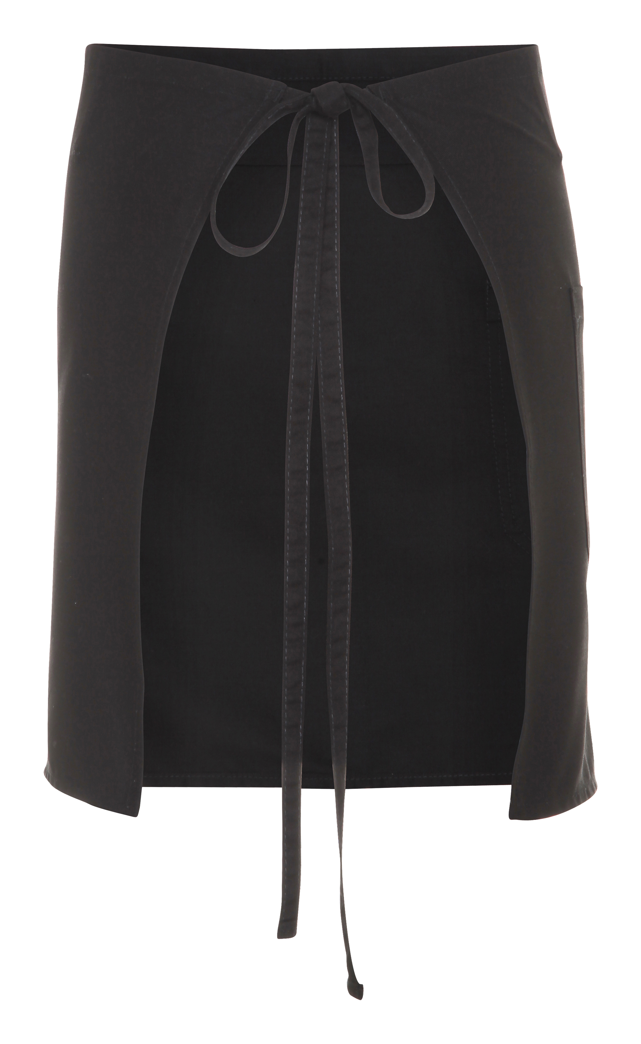 Kort Café Forklæde-Sort