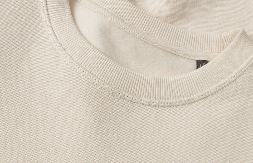 ID Økologisk O-hals Sweatshirt, herre GOTS-Sand