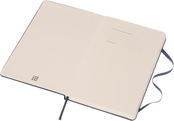 MOLESKINE Classic L hardcover notesbog - blank - Certificeret Papir-Navy