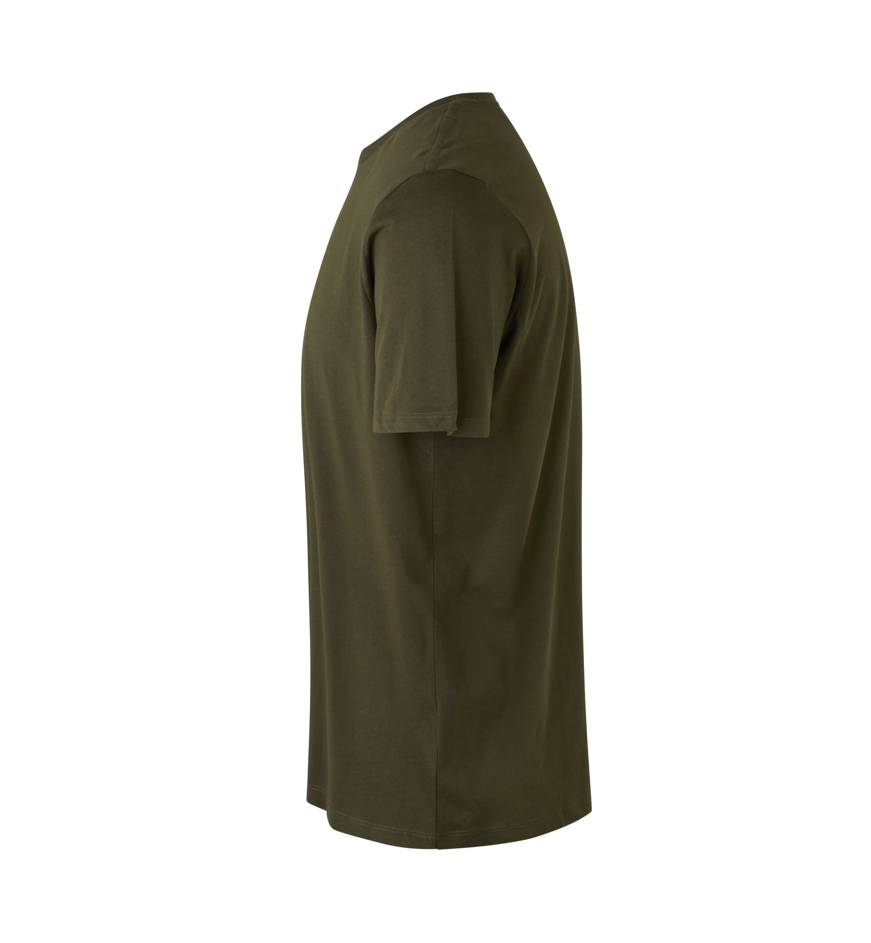 ID Økologisk O-hals T-shirt, herre-Oliven