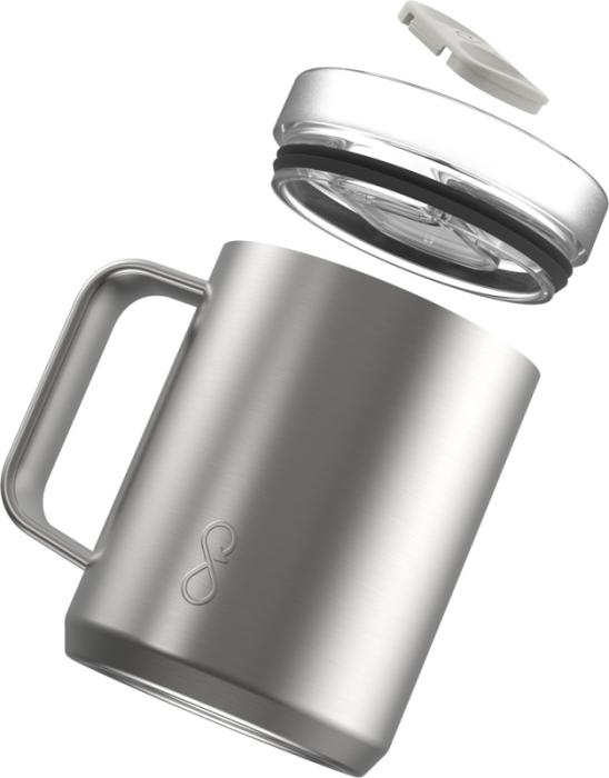 Ocean Bottle 350 ml isoleret rejsekrus - Genbrugs Rustfri Stål-Stål