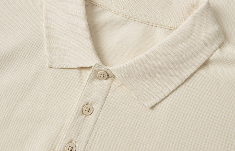 ID Økologisk poloshirt, herre-Off White