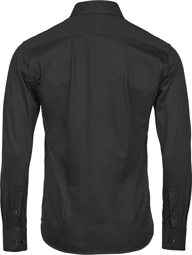 TEE JAYS Active Stretch Skjorte, Herre-Sort