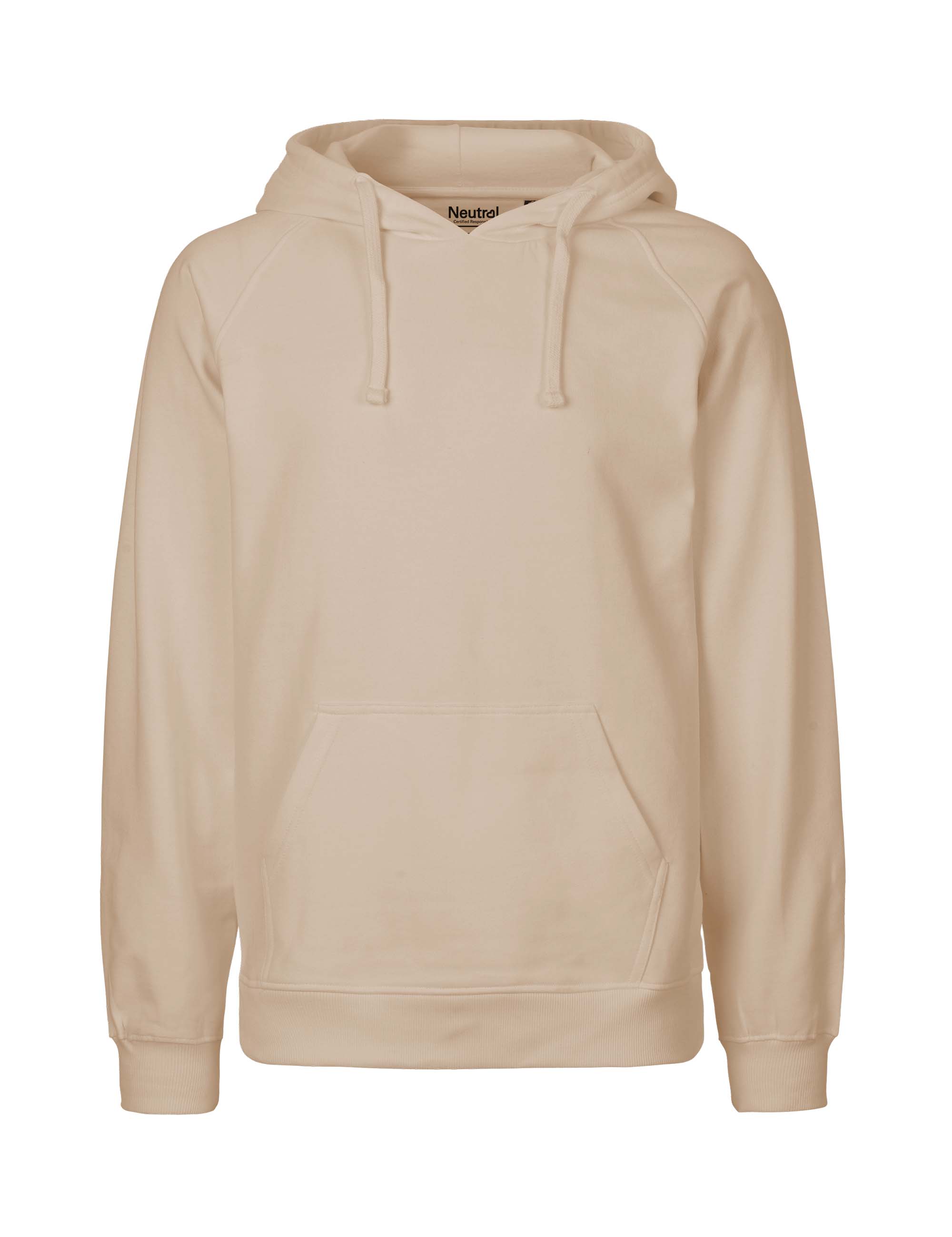 NEUTRAL Hoodie, 100% Økologisk Fairtrade Bomuld-Sand