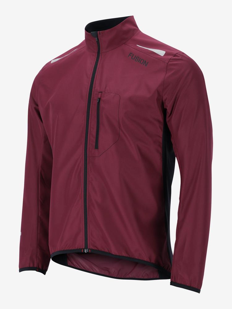 FUSION Løbejakke, herre-Bordeaux Rød
