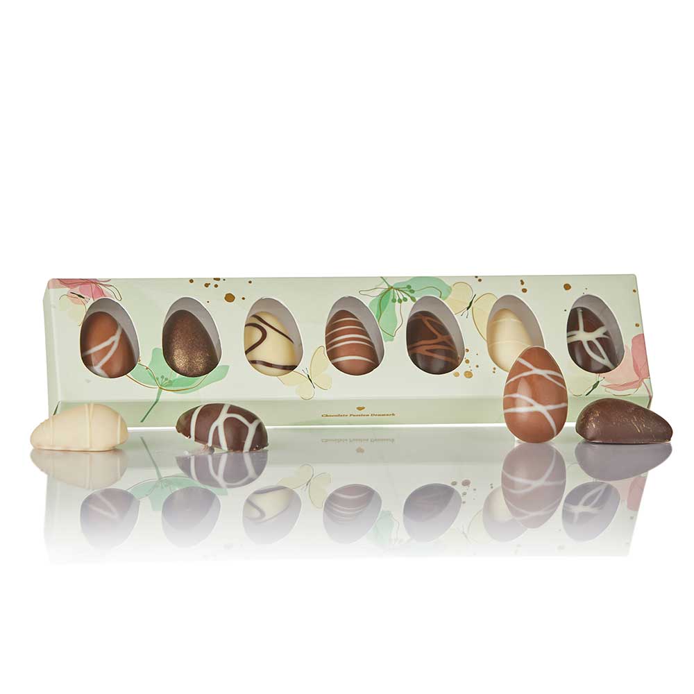 COCOTURE Påske Chokoladeæg Mix - 7 stk.-Lysegrøn