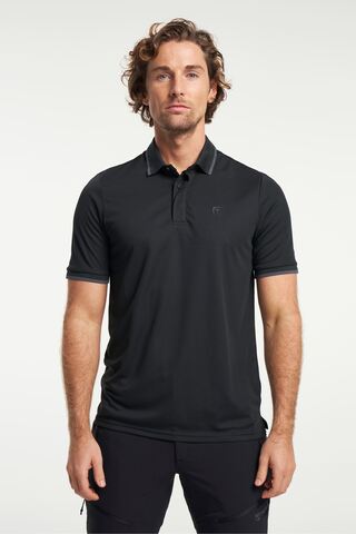 TENSON TXlite Q-Dry Polo, Herre-Sort
