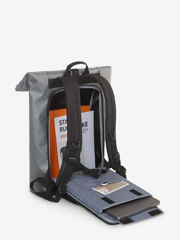 HALFAR Notebook backpack KURIER-Grå