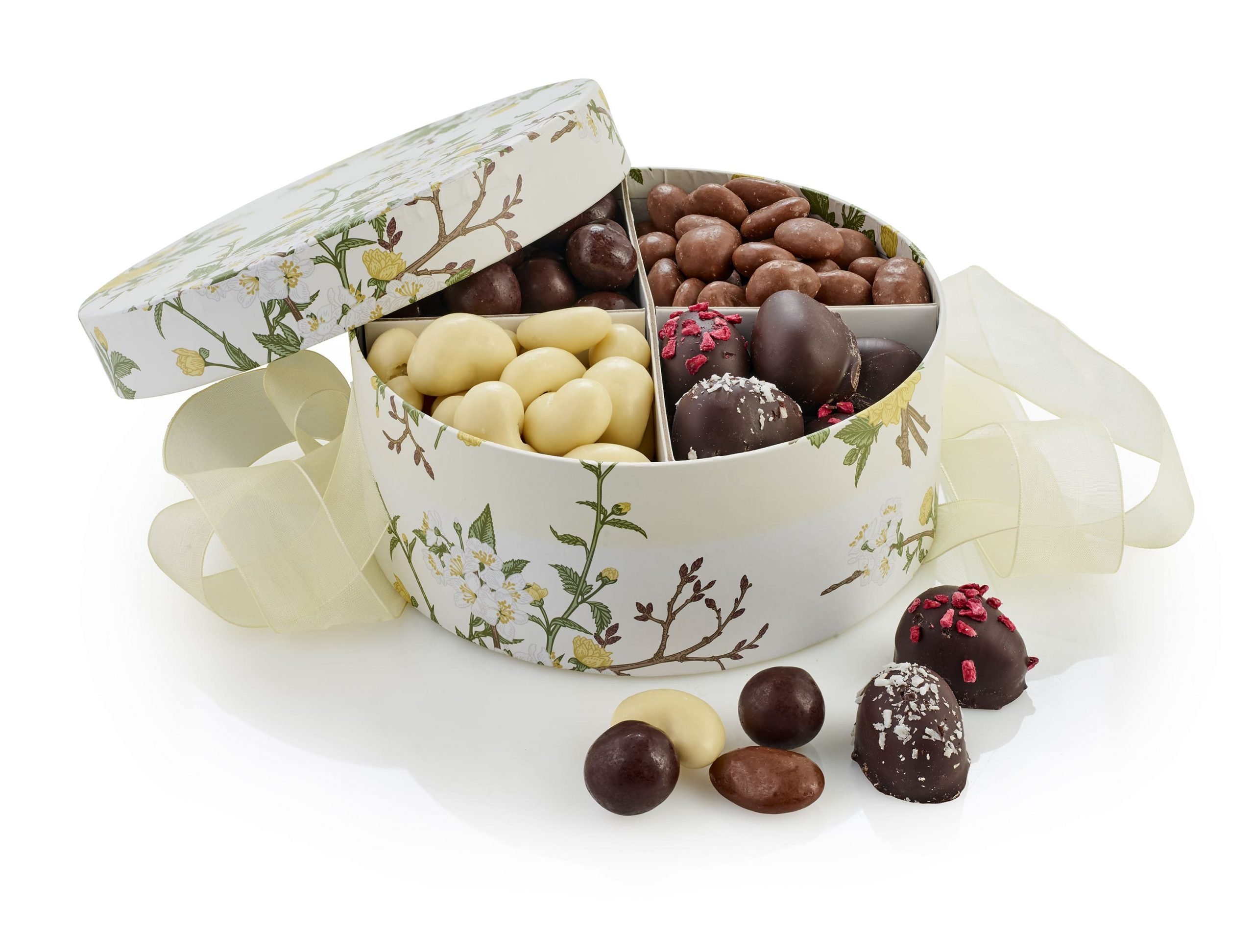 Rund Hatteæske, Økologisk Familieæske 420 g-Hvid