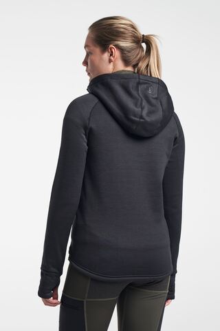TENSON TXlite Midlayer Hoodie Zip, Dame-Sort