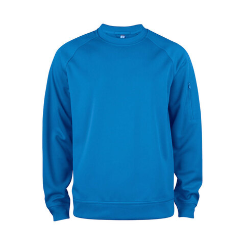 CLIQUE Basic Active Roundneck - Spun Dyed-Blå