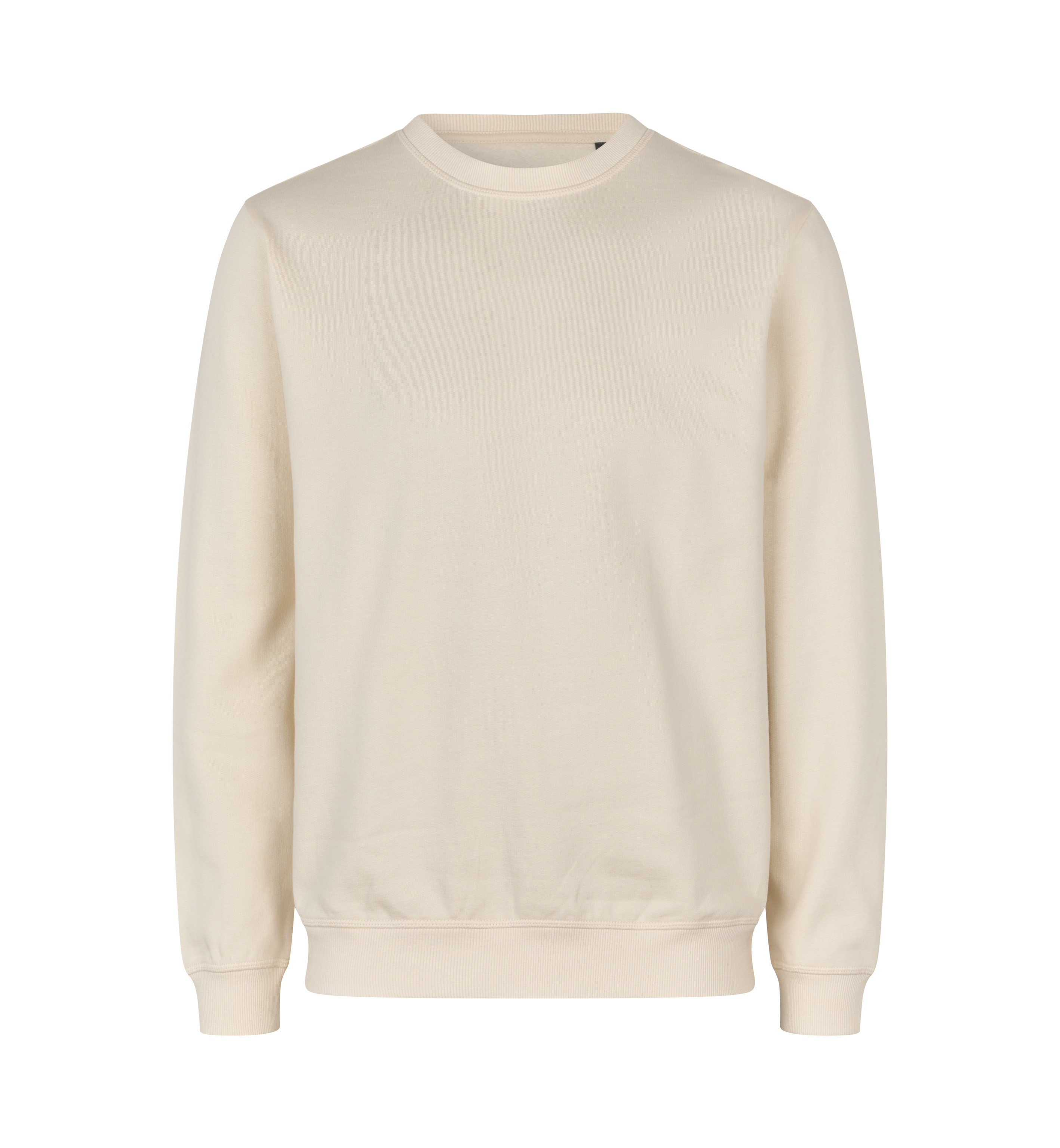 ID Økologisk O-hals Sweatshirt, herre GOTS-Sand