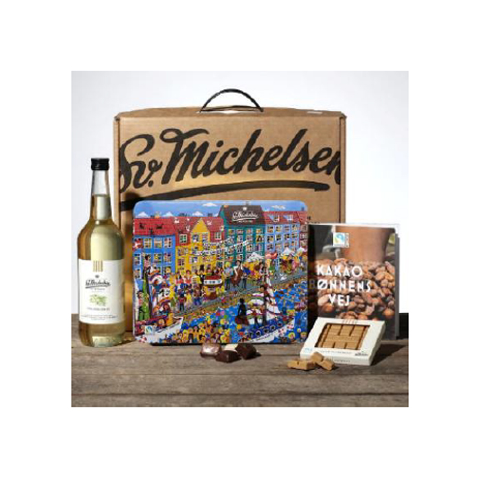 SV. MICHELSEN Gavekuffert med saft, brud & kunstdåse