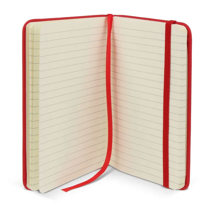 A5 Notesbog  - rPet/PU GRS-Rød