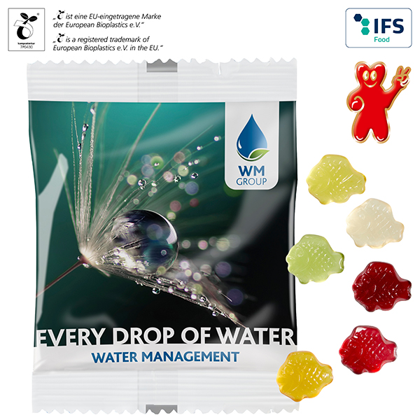 Frugt vingummi, 20 g - Komposterbar Folie