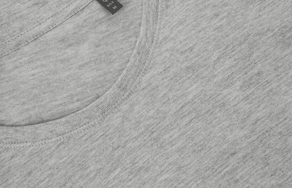 ID Økologisk O-hals T-shirt, dame-Grå melange