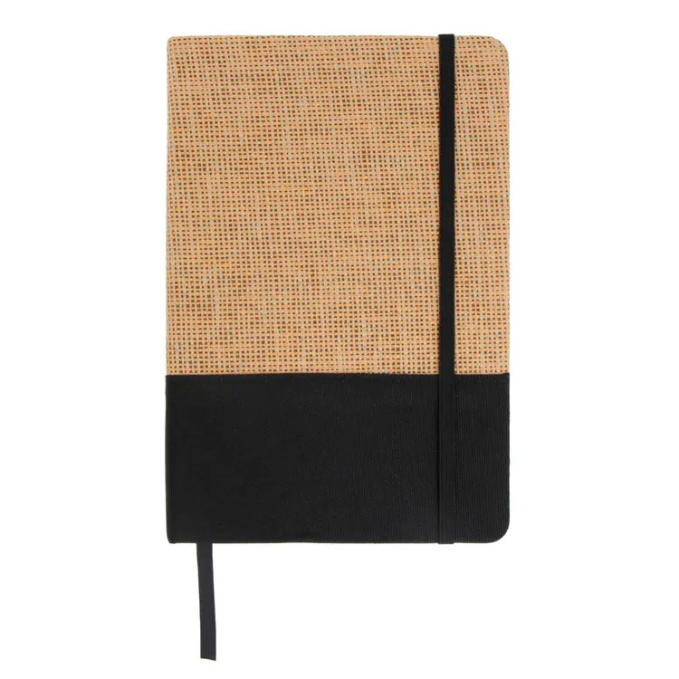 A4 Notesbog jute - rPet GRS-Sort