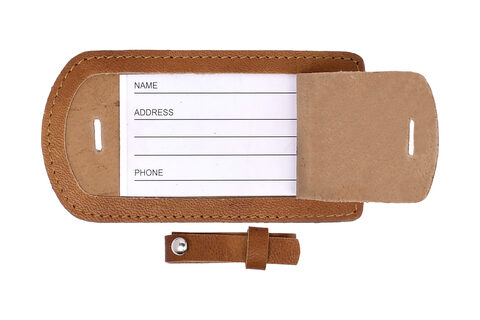 Læder Bagage Tag