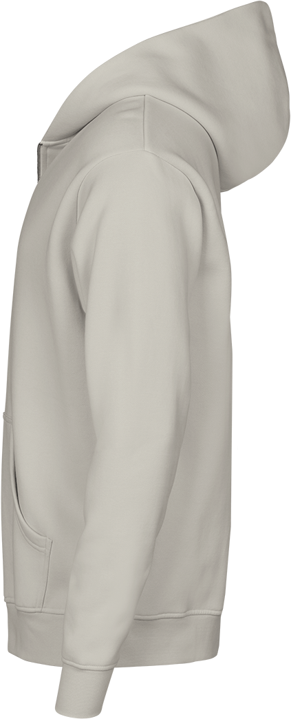 LABELFREE Urban Hooded Full Zip Sweatshirt, Tee Jays - 70% Økologisk Bomuld-Creme