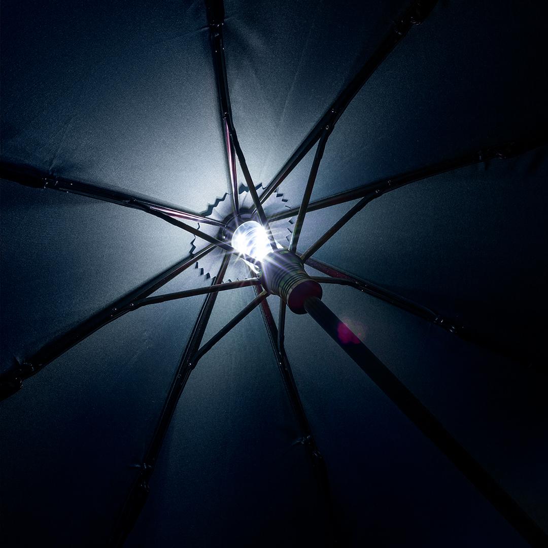 Oversize Taskeparaply FARE® med Led-Lys Skylight®-Navy