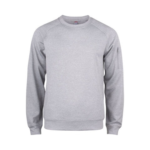 CLIQUE Basic Active Roundneck - Spun Dyed-Grå