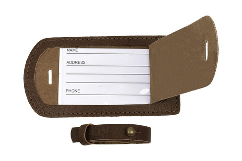 Læder Bagage Tag