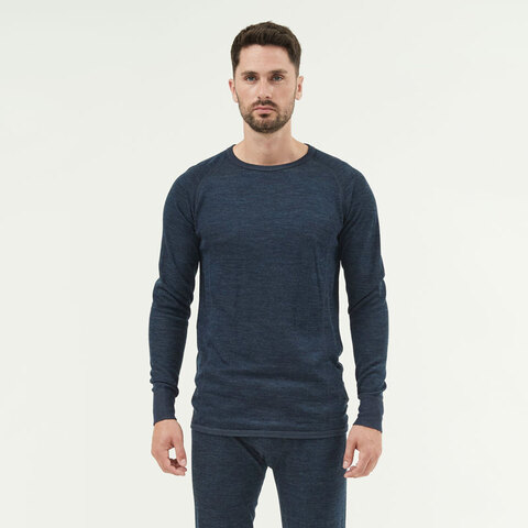 Merinould undertrøje, herre-Navy