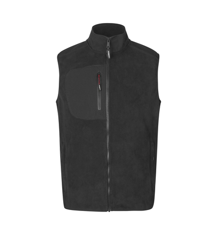 ID Bonded fleecevest, Herre-Sort