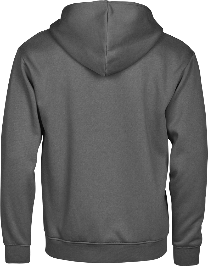 TEE JAYS Urban Hooded Full Zip Sweatshirt - Økologisk Bomuld-Grå