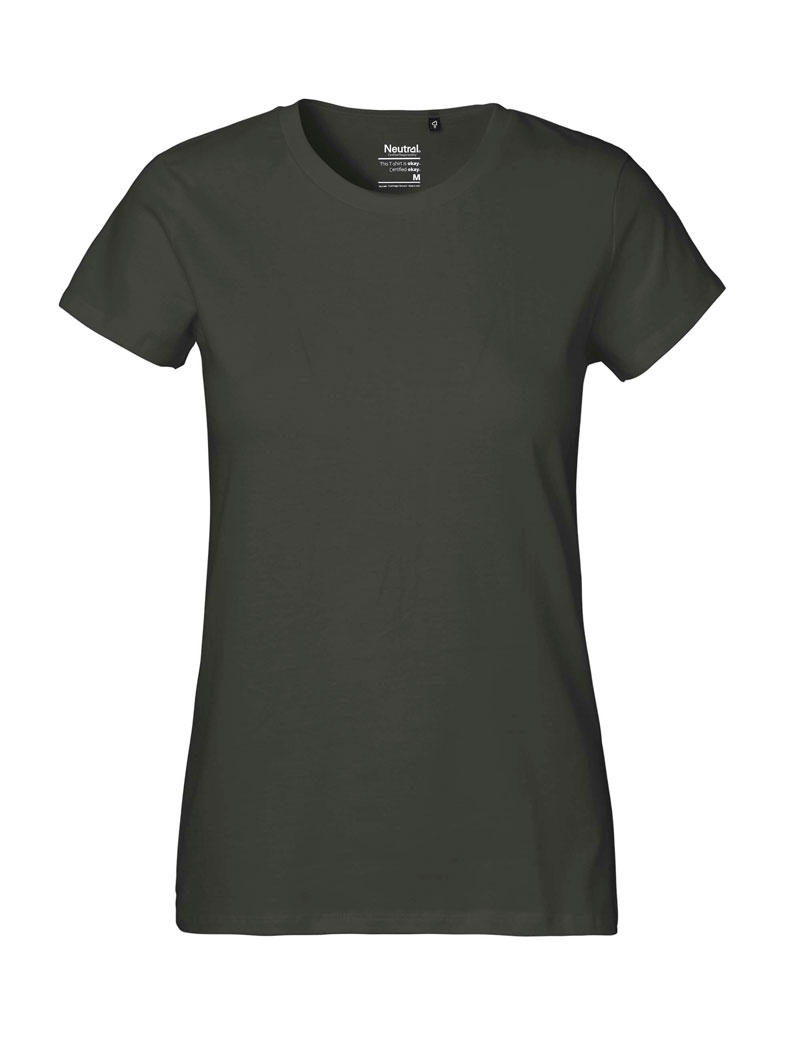 NEUTRAL Classic Dame T-shirt, 100% Økologisk Fairtrade Bomuld-Koks grå