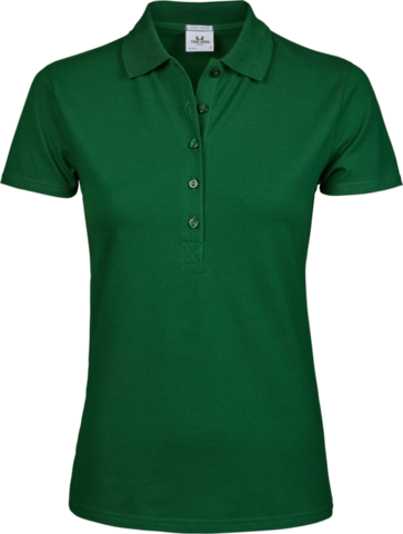 TEE JAYS Ladies Luxury Stretch Polo, Økologisk, dame-Grøn