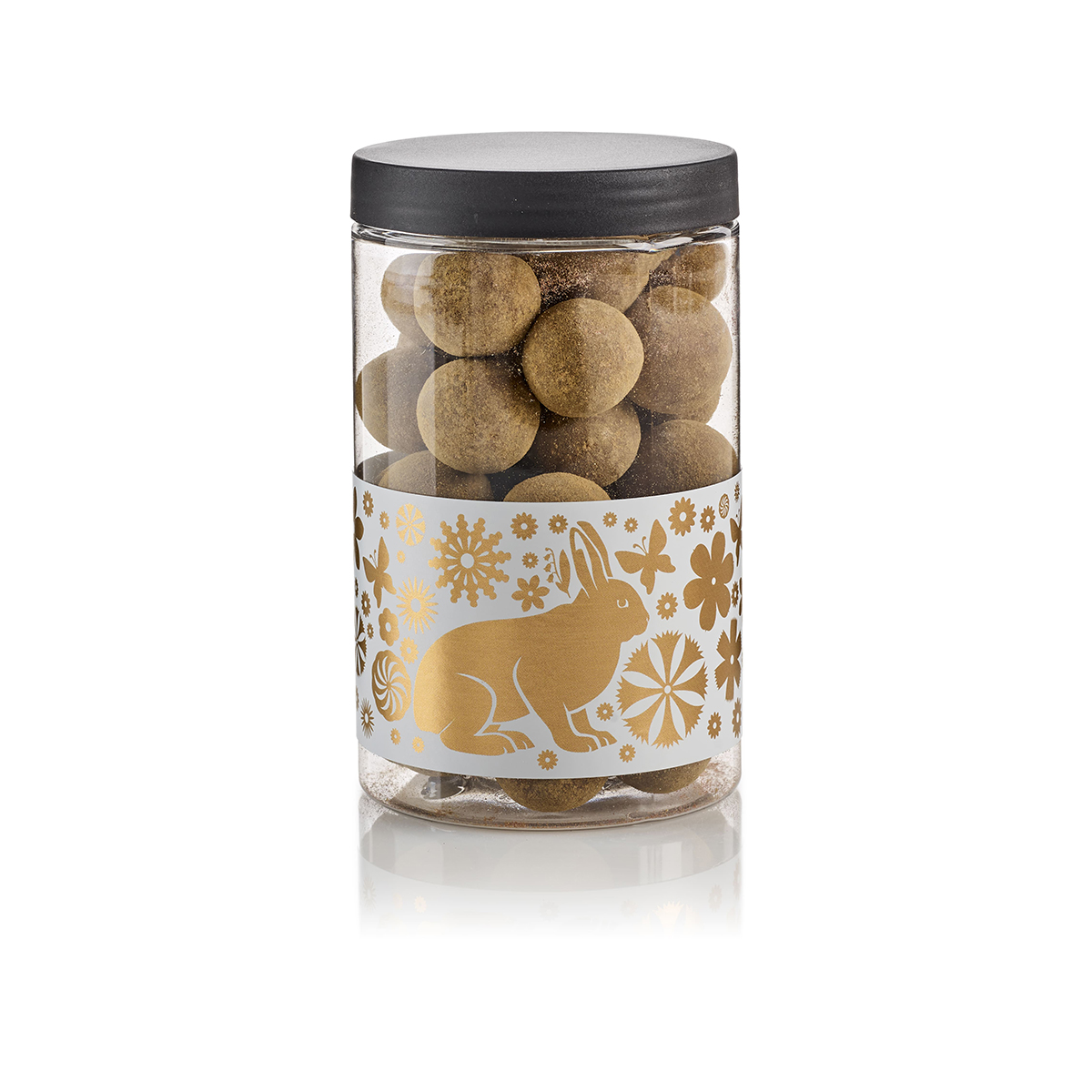 Stor Guldhare bøtte med forskellige smagsvarianter-Lakrids m. chokolade