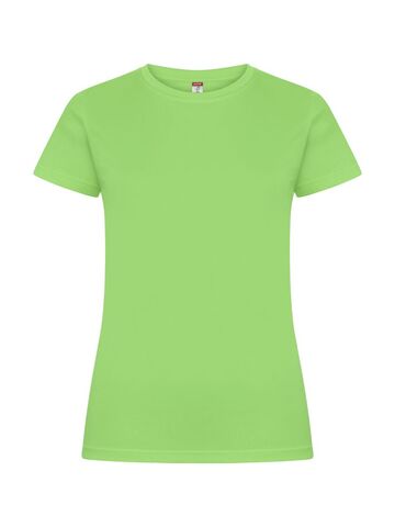 CLIQUE Basic Active-T, Dame, Spun Dyed-Grøn