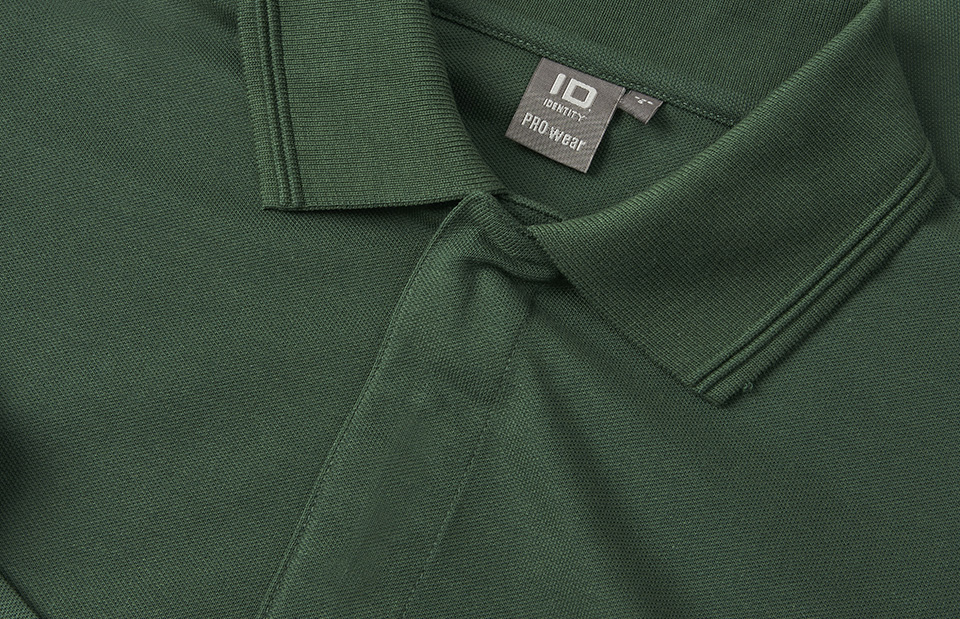 ID PRO Wear polo med trykknap-Grøn