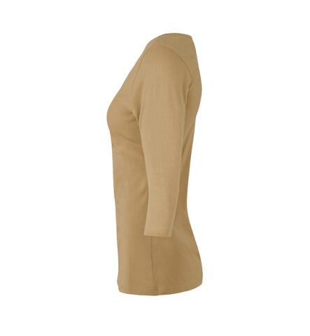 ID Stretch T-shirt ¾ ærmet, dame-Sand