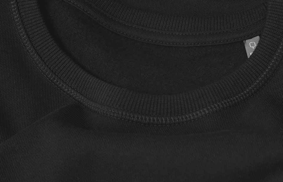 ID Økologisk O-hals Sweatshirt, dame-Sort