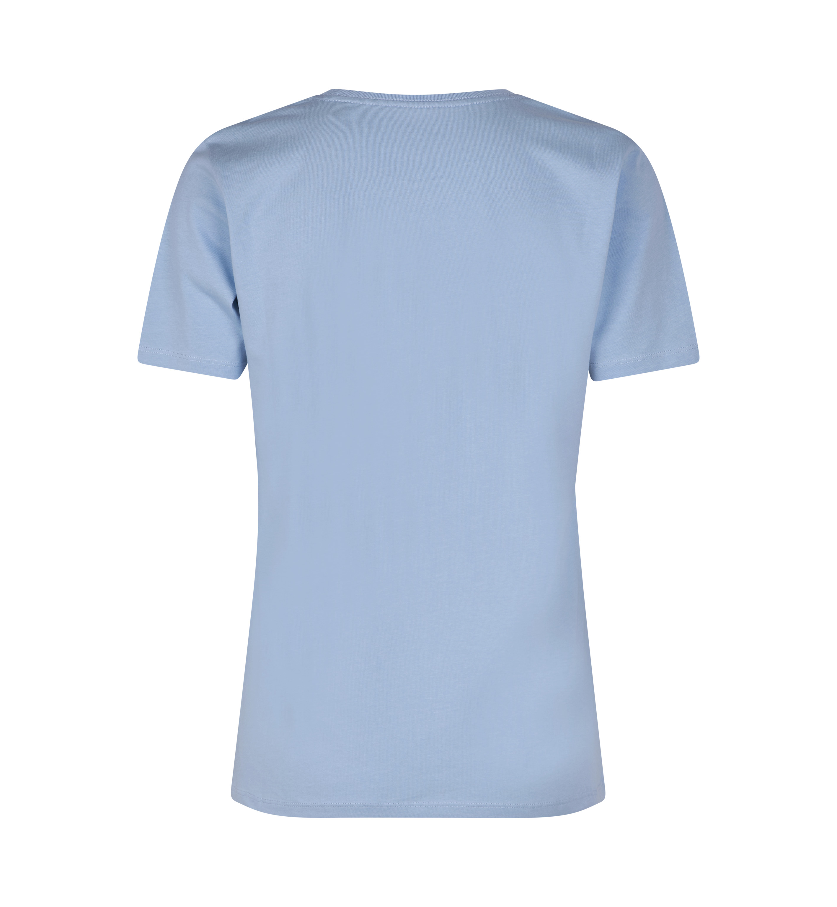 ID Økologisk O-hals T-shirt, dame-Lyseblå