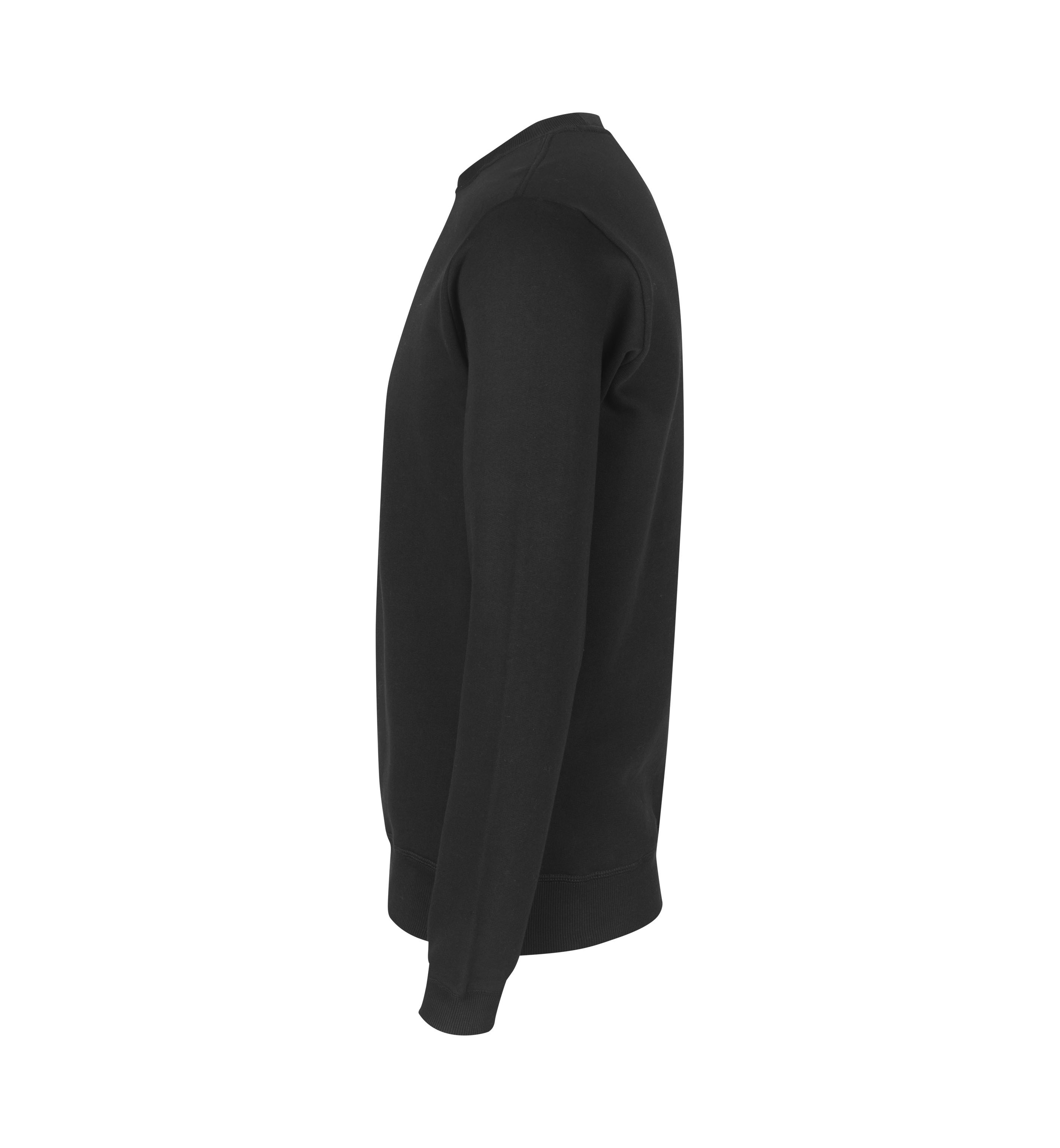 ID Økologisk O-hals Sweatshirt, herre GOTS-Sort