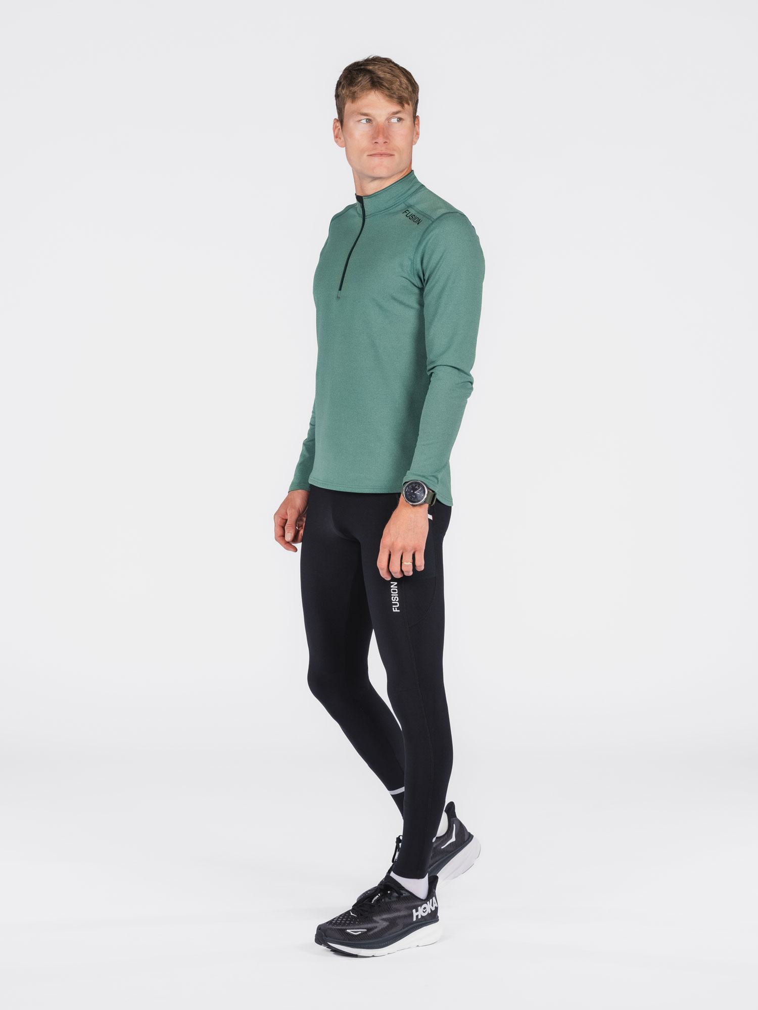FUSION Løbetrøje, herre-Grøn
