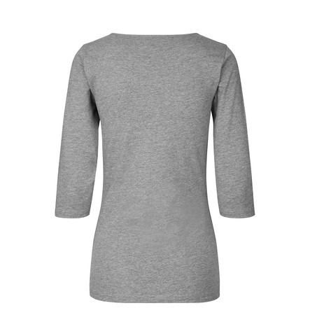 ID Stretch T-shirt ¾ ærmet, dame-Grå