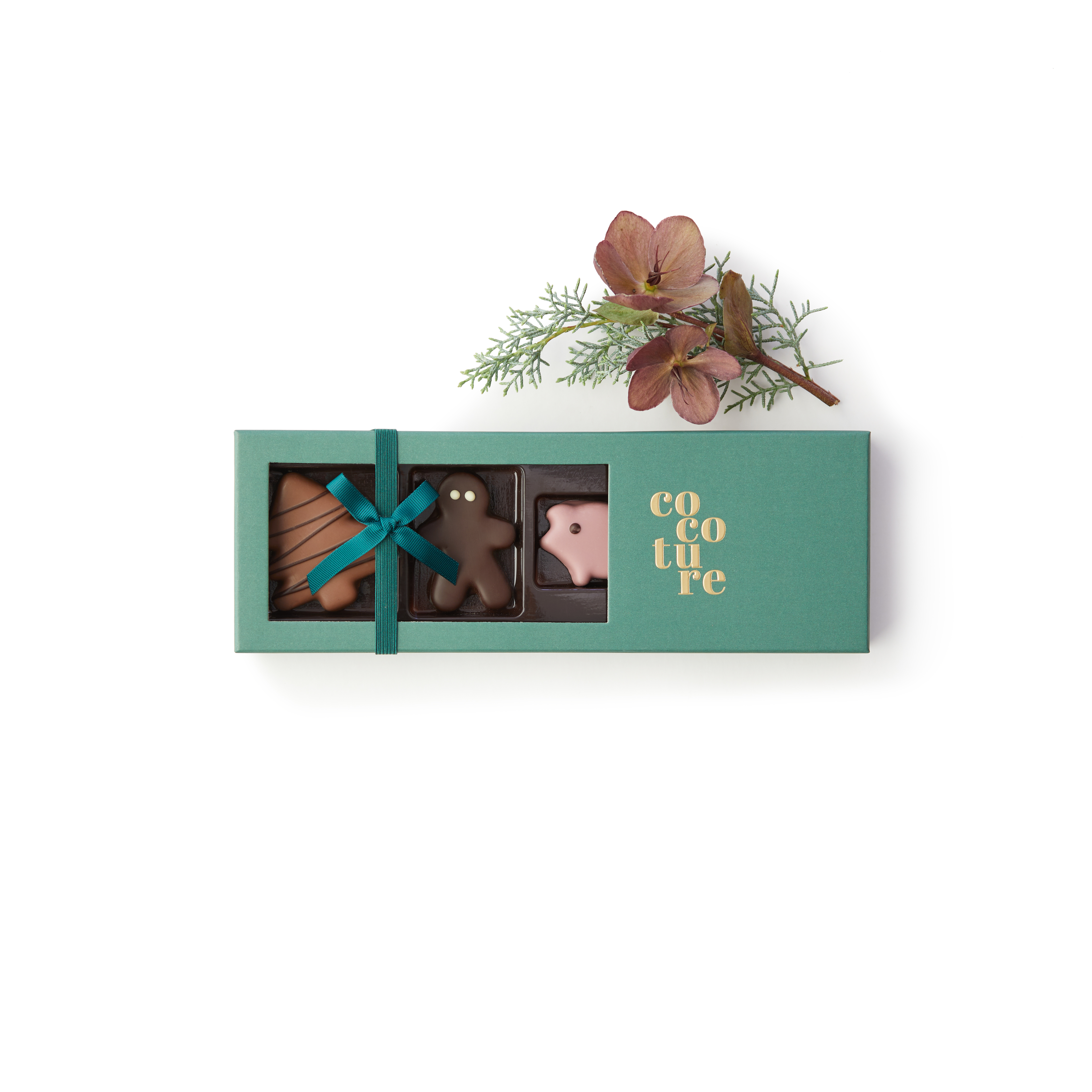 Julemarcipanfigurer og dragévarer-Grøn