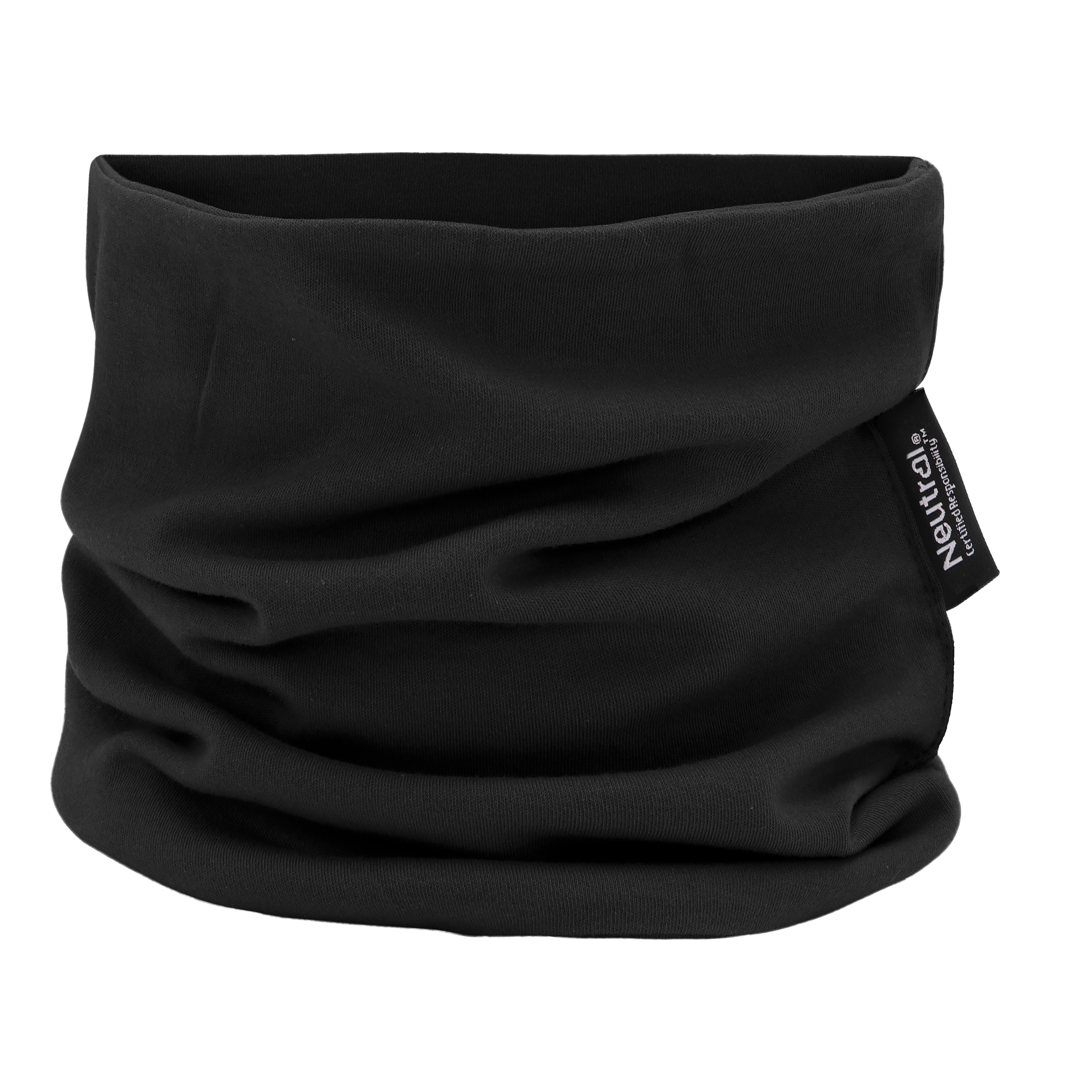 NEUTRAL Tube Scarft - Økologisk Fairtrade-Sort