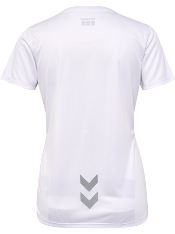 HUMMEL Løbe T-shirt, dame - 100% rPet-Hvid