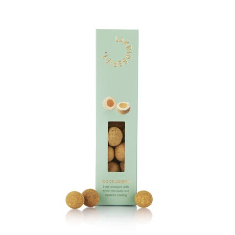 Rio Lime Vingummi m. hvid chokolade & lakrids - Lakridseriet